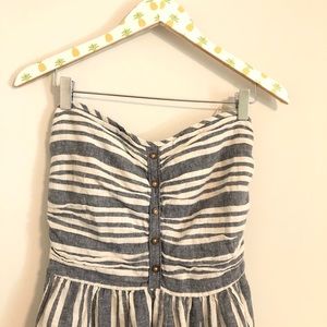 Gap Striped Strapless Dress